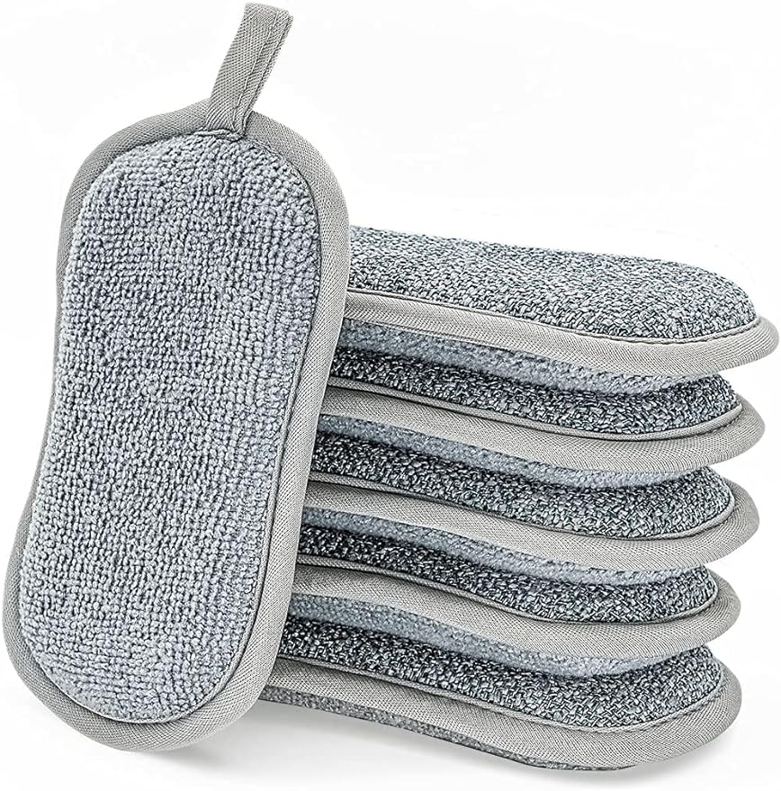 6-Pack Reusable Washing Up Sponge