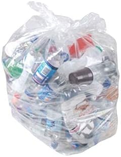 100L Large Clear Recycling Bags (Pack of 40)