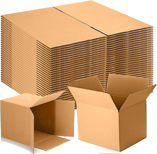 H&BD  brown single wall cardoard boxes 9X6X6'' small box, royal mail small parcel boxes, boxes for shipping pack of 100
