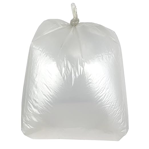 Strong Clear Bin Bags 200 Pcs Refuse Sacks Everyday Commercial Trash Bags-18x29x39 Inches