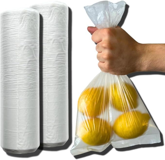 1000 Clear Plastic Food Bags 2 Rolls